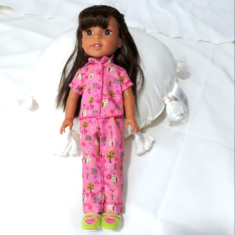 American Girl Willie DollPink Pajamas with Brown Hair & Eyes